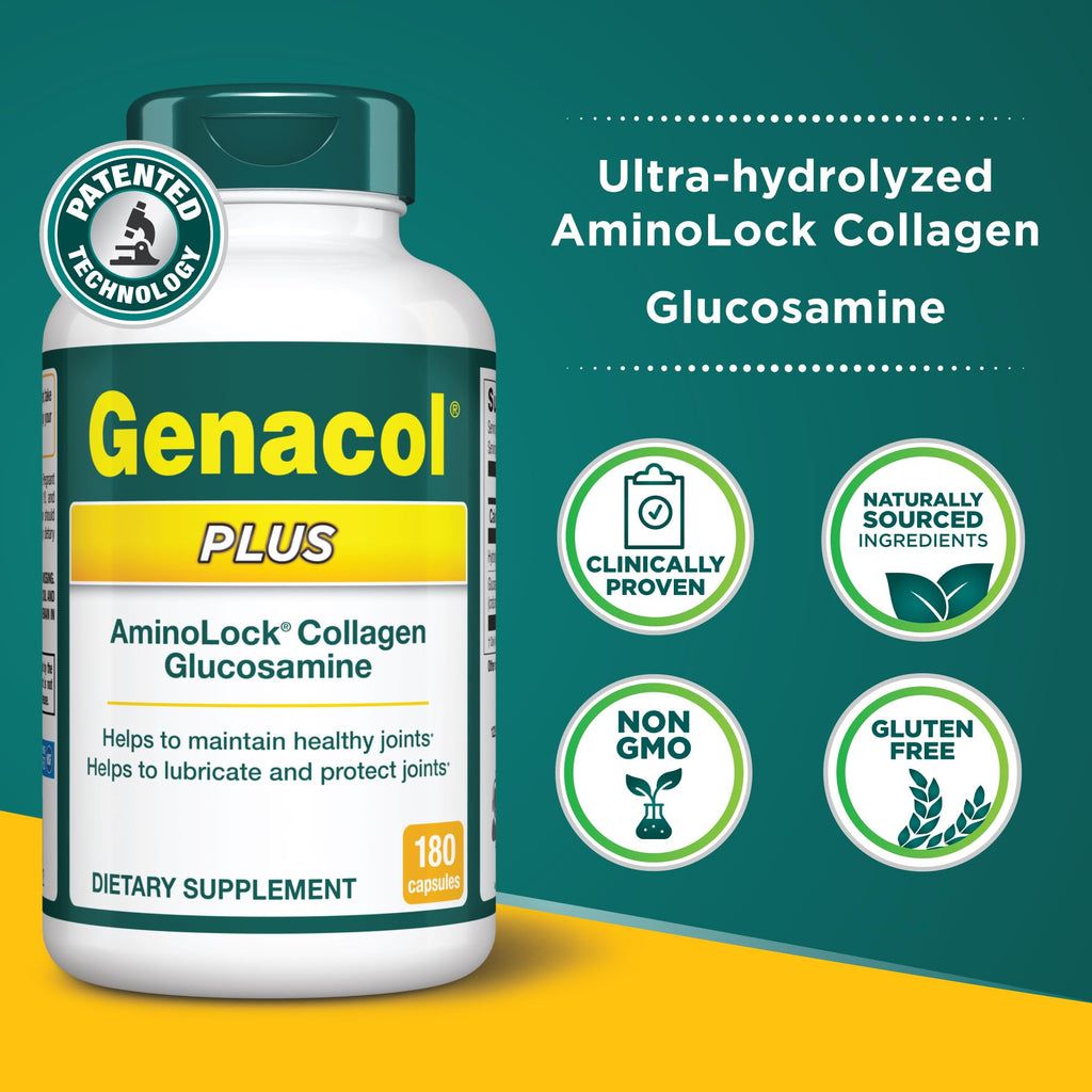Genacol Plus Glucosamine and Collagen Joint Supplement - 180 Capsules - image 3