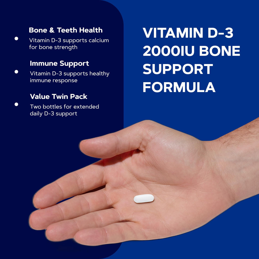 GNC Vitamin D-3 2000 IU for Healthy Bones - 180 Tablets - image 4