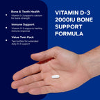 GNC Vitamin D-3 2000 IU for Healthy Bones - 180 Tablets - image 4