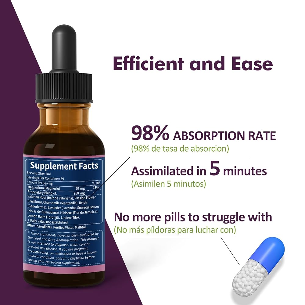 Nurbetoxa Valerian Root Sleep Aid Drops