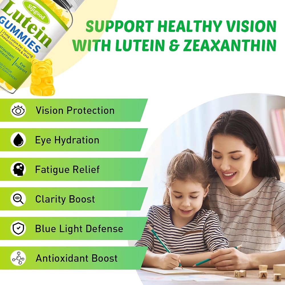 Sijigood Lutein and Zeaxanthin Eye Vitamins Gummies - 120 Count - image 5