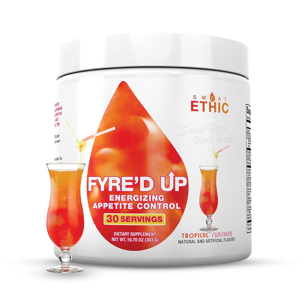 Sweat Ethic FYRE’D UP Energizing Appetite Suppressant, 200 MG