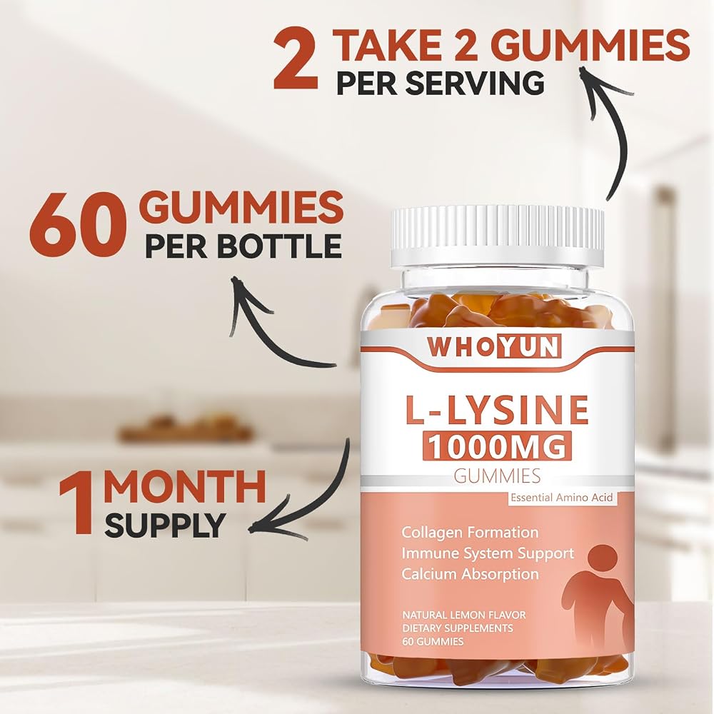 Whoyun L-Lysine 1000mg Gummies