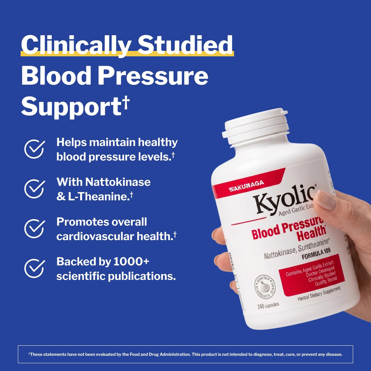 Kyolic Aged Garlic Extract Blood Pressure Health Formula 109 - image 2