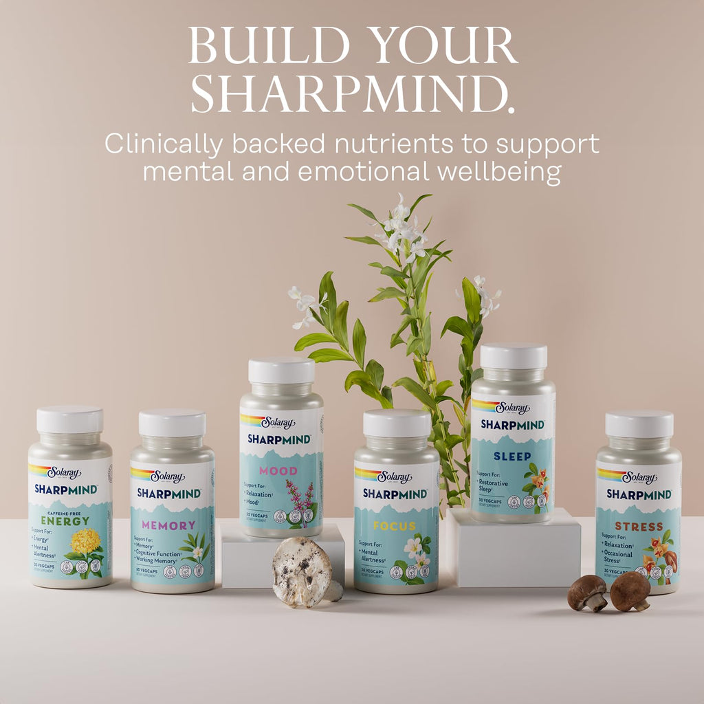 SOLARAY SharpMind Energy Nootropic Focus Supplement - 30 Vegetarian Capsules - image 6
