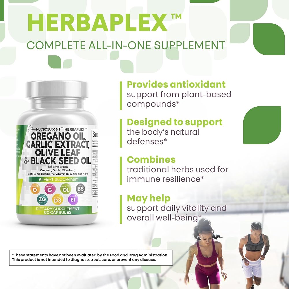 Clean Nutraceuticals Oregano Oil Supplement for Immune Support - 60 Capsules - image 6