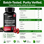 HCL Herbal Code Labs D-Mannose with Cranberry Extract - 60 Capsules - image 10