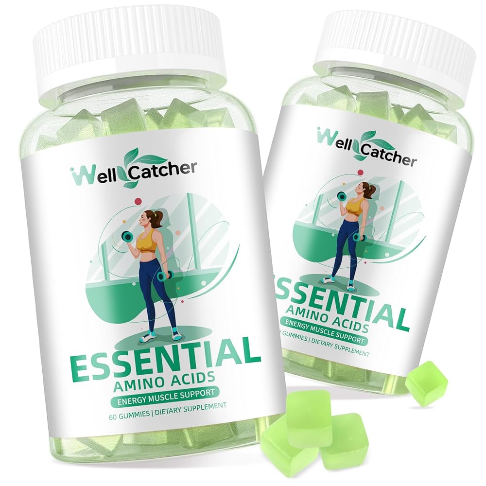 Wellcatcher EAA Gummies Essential Amino Acids All 9 Essential Aminos
