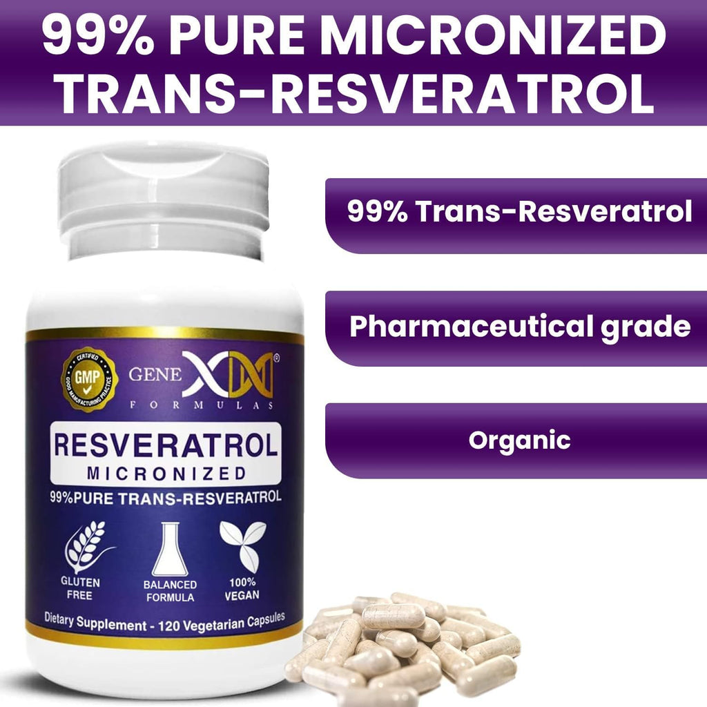Genex 99% Micronized Trans-Resveratrol with BioPerine