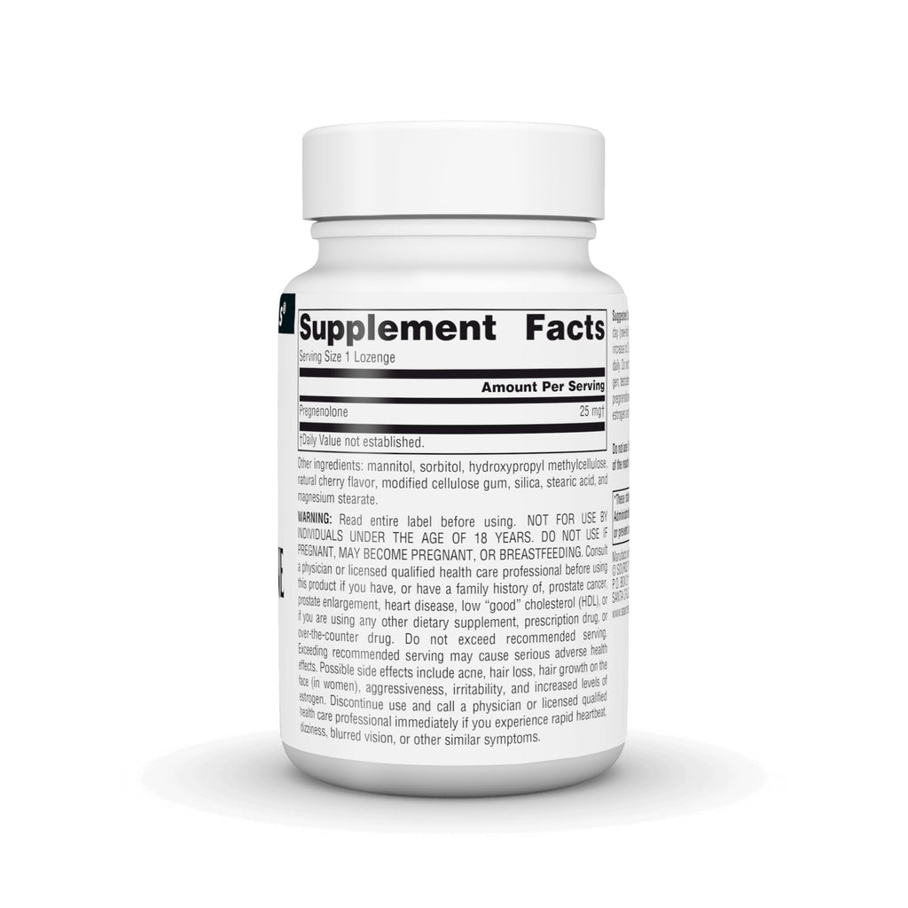 Source Naturals Pregnenolone 25mg - 120 Lozenges - image 3