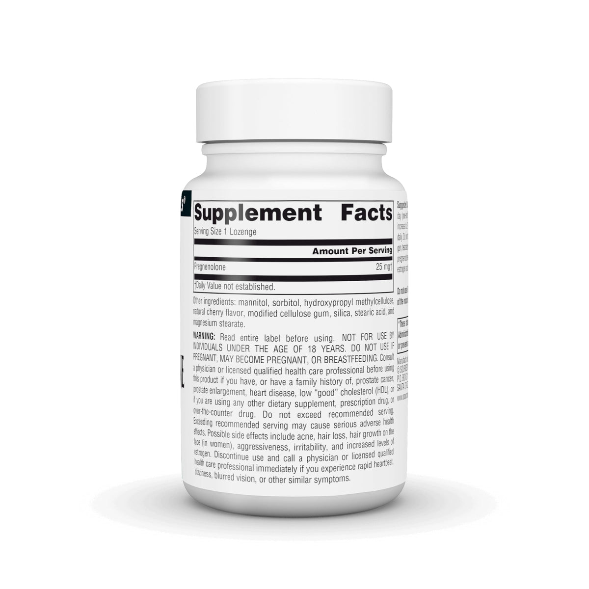 Source Naturals Pregnenolone 25mg - 120 Lozenges - image 3