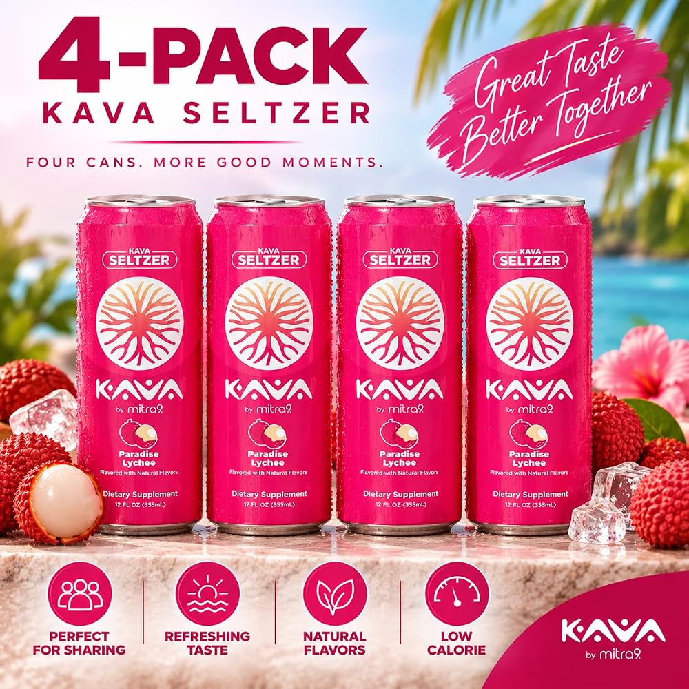 Mitra9 MITRA-9 Botanical Beverages - Paradise Lychee Sparkling Kava