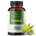 HERBAMAMA Rhodiola Rosea Supplement Stress Relief - 100 Capsules