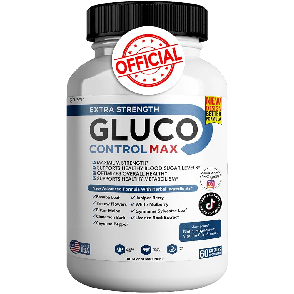 GREENVIFY Gluco Control Max All Natural Formula to Maintain Healthy