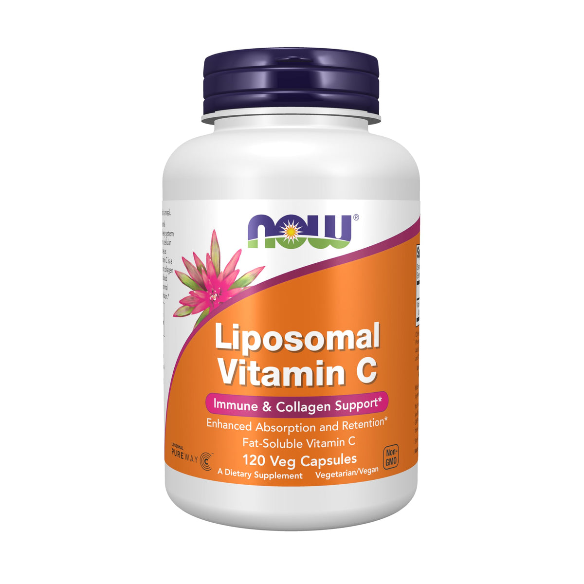 NOW Liposomal Vitamin C Immune Support - 120 Vegetarian Capsules