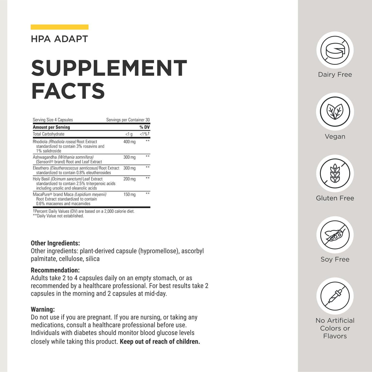 Integrative Therapeutics HPA Adapt Stress Support - 240 Capsules - image 3
