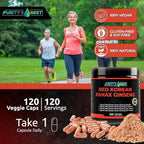 Purity's Best Red Korean Panax Ginseng 5% Ginsenosides - 120 Vegetarian Capsules - image 7