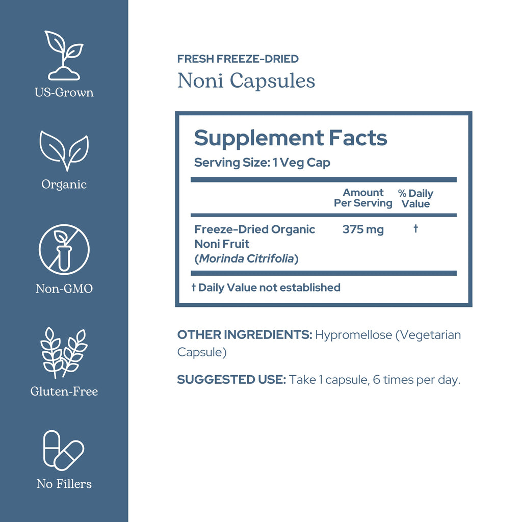 Eclectic Institute Noni Capsules Antioxidant Support - 100 Capsules - image 2