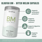 Bloofah BM Bitter Melon Extract 500mg Capsules - 120 Count - image 4