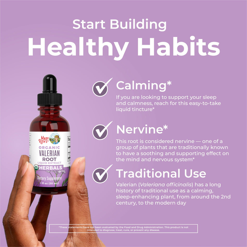 MARYRUTH'S Organic Valerian Root Liquid Drops Sleep Support - 60 Servings - image 5