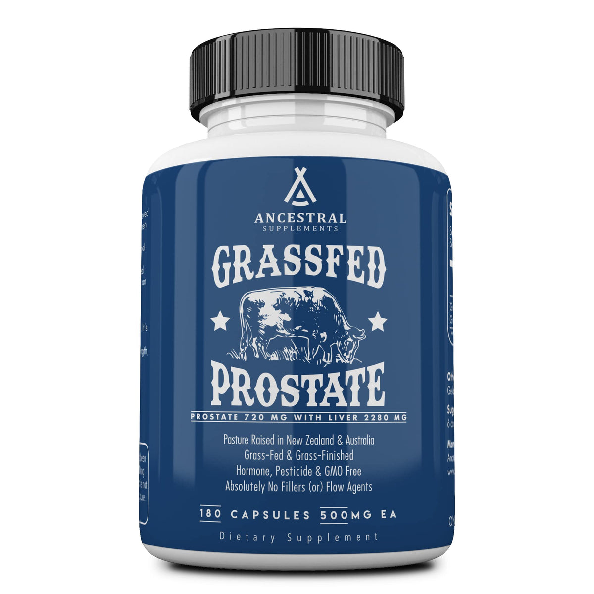 Ancestral Supplements Grass Fed Beef Prostate Supplement - 180 Capsules
