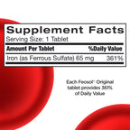 Feosol Original Iron Supplement Tablets 65mg - 240 Tablets - image 7