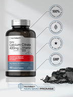 Horbäach Calcium Citrate 400mg with Vitamin D3 - 150 Caplets - image 6