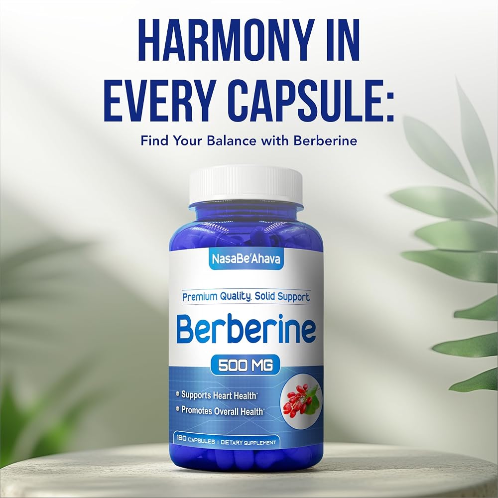 NasaBeahava Berberine 500mg Supplement - 180 Capsules - image 7