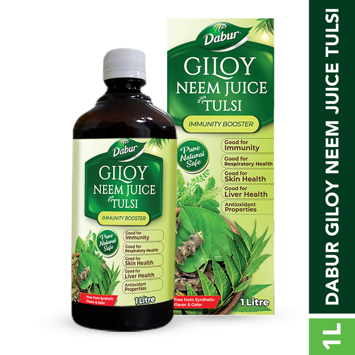 Dabur Giloy Neem Juice with Tulsi - 1 Litre - image 2
