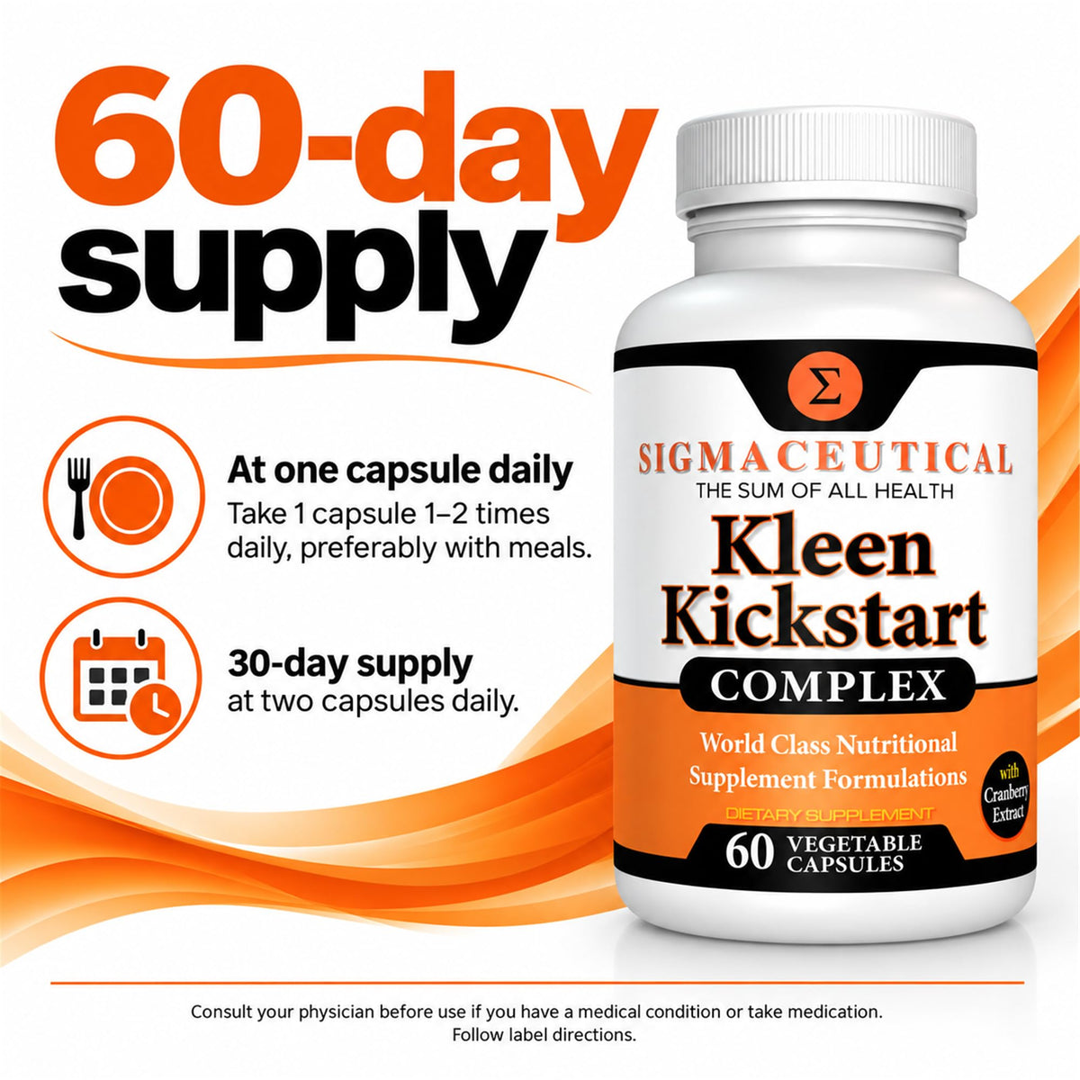 Sigmaceutical Kidney Cleanse & Urinary Support Cranberry Pills - 60 Capsules - image 6