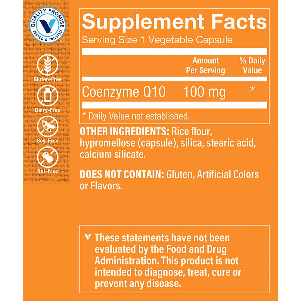 The Vitamin Shoppe CoQ-10 100mg Heart & Energy Support - 240 Capsules - image 3