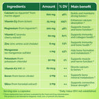 NATURELO Calcium 600mg with Vitamin D3 for Bone Strength - 240 Capsules - image 6