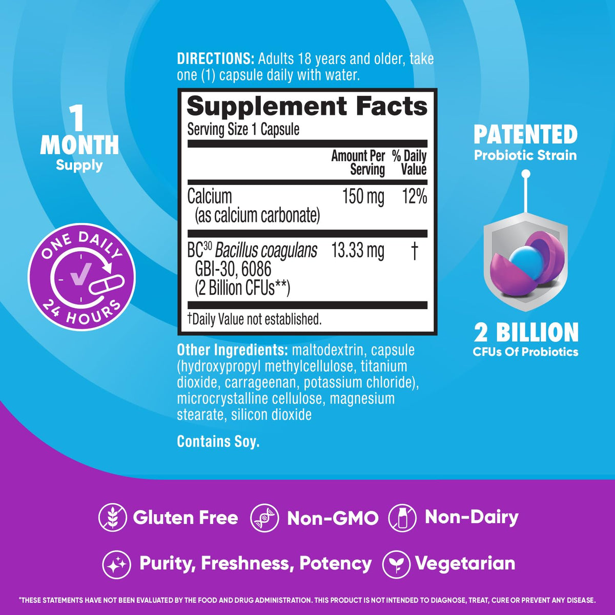 Schiff Digestive Advantage Daily Probiotic - 60 Capsules - image 2