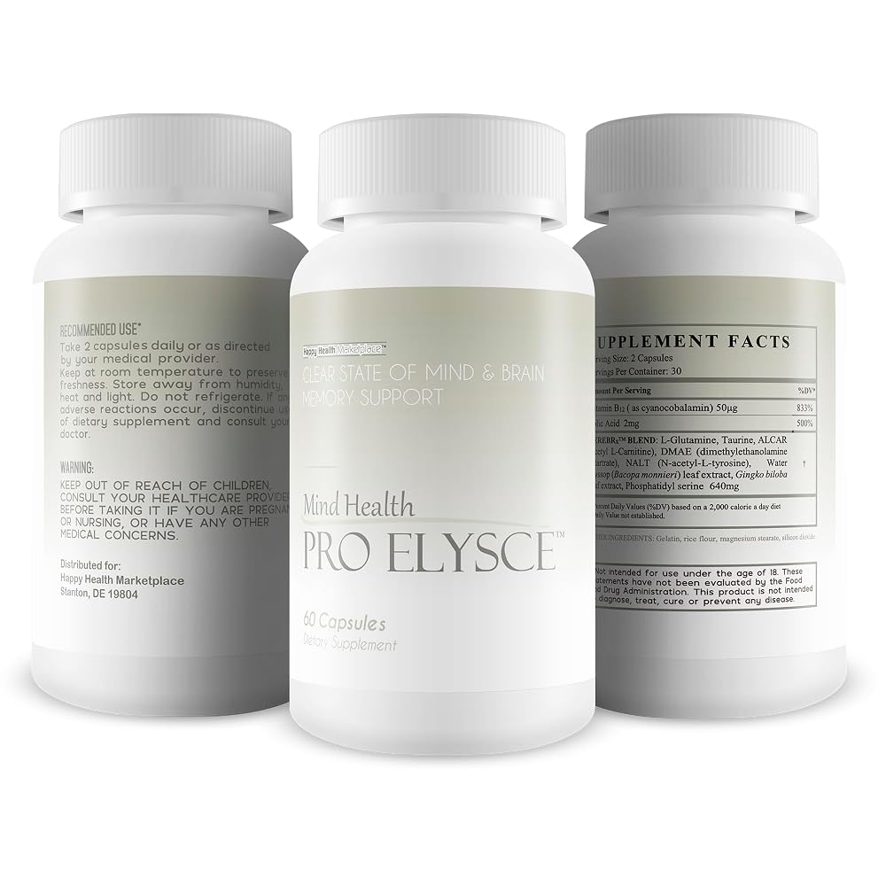 Happy Health Marketplace Mind Health Pro Elysce Brain Memory Support - image 4