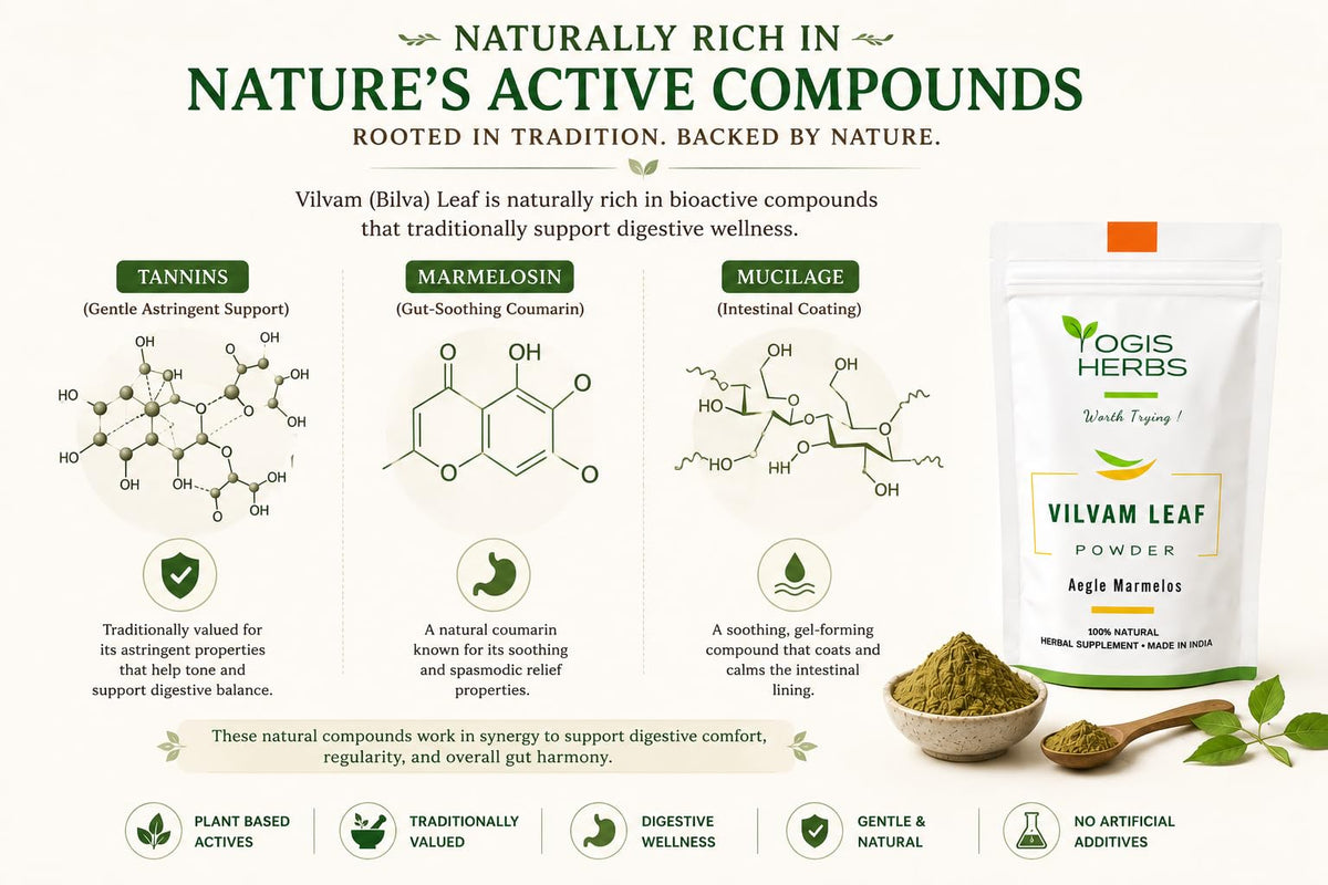 YOGIS HERBS Vilvam Leaf Powder Bilva Digestive Wellness - 16 Ounce - image 4