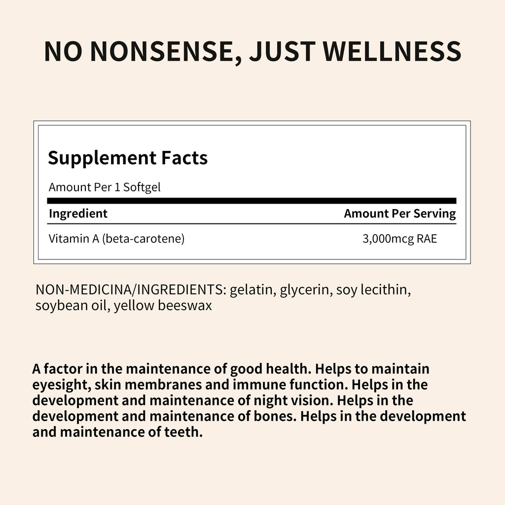 Beta-Carotene 10000iu 250s by Total Natural