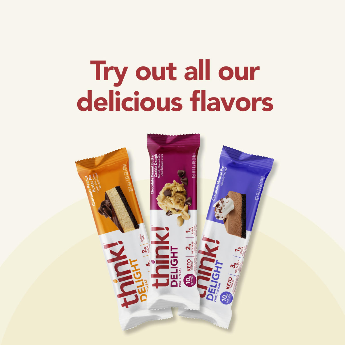 thinkThin think! Delight, Keto Protein Bars
