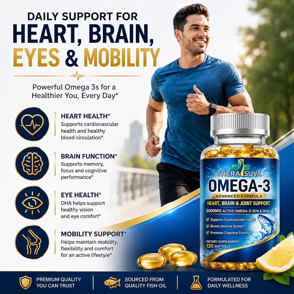 TheraSuva Triple Strength Alaskan Fish Oil - 120 Softgels - image 4