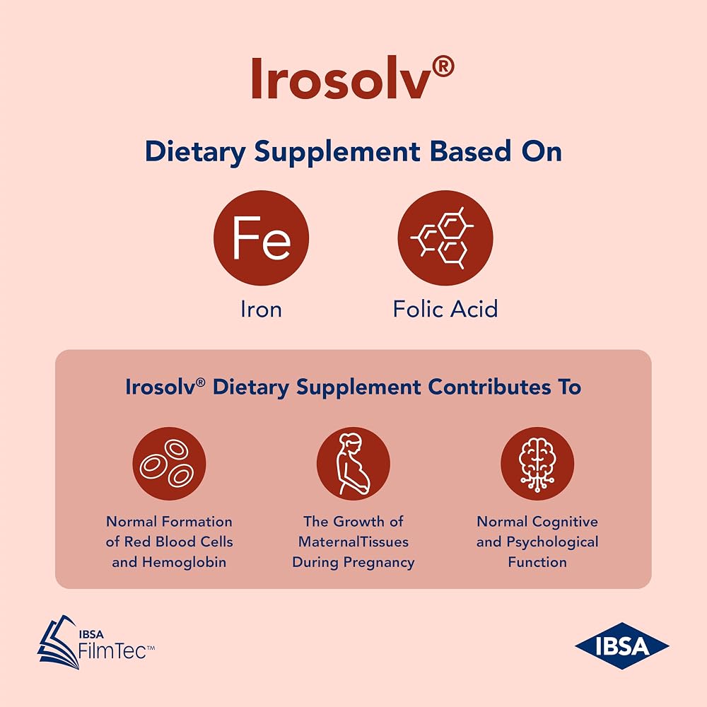 Ibsa Irosolv Iron Supplement with Folic Acid - 30 Films - image 4