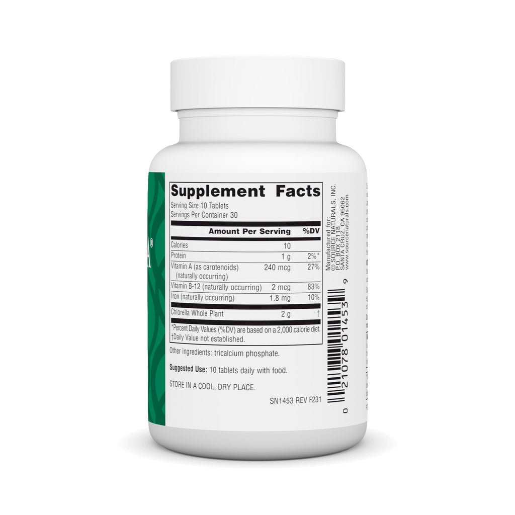 Source Naturals Yaeyama Chlorella 200 mg - 300 Tablets - image 3