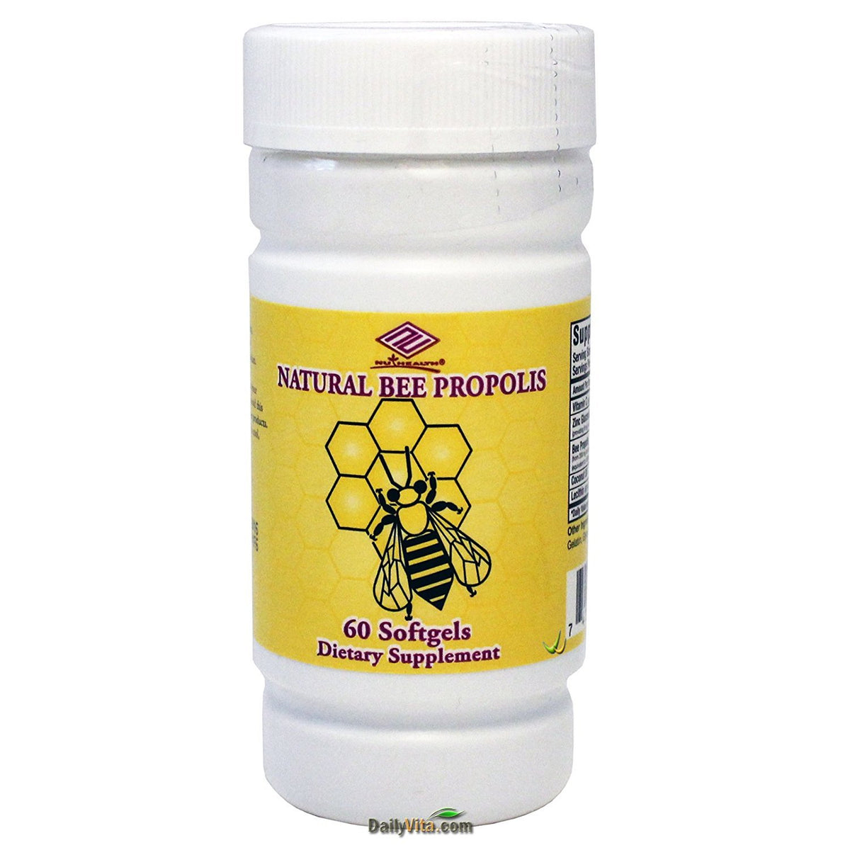 Nu-Health Bee Propolis 500mg - 60 Softgels