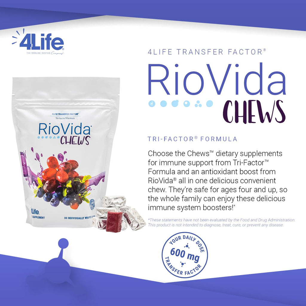 4Life RioVida Chews Berry Immune Support with Vitamin C - 30 Chews - image 3