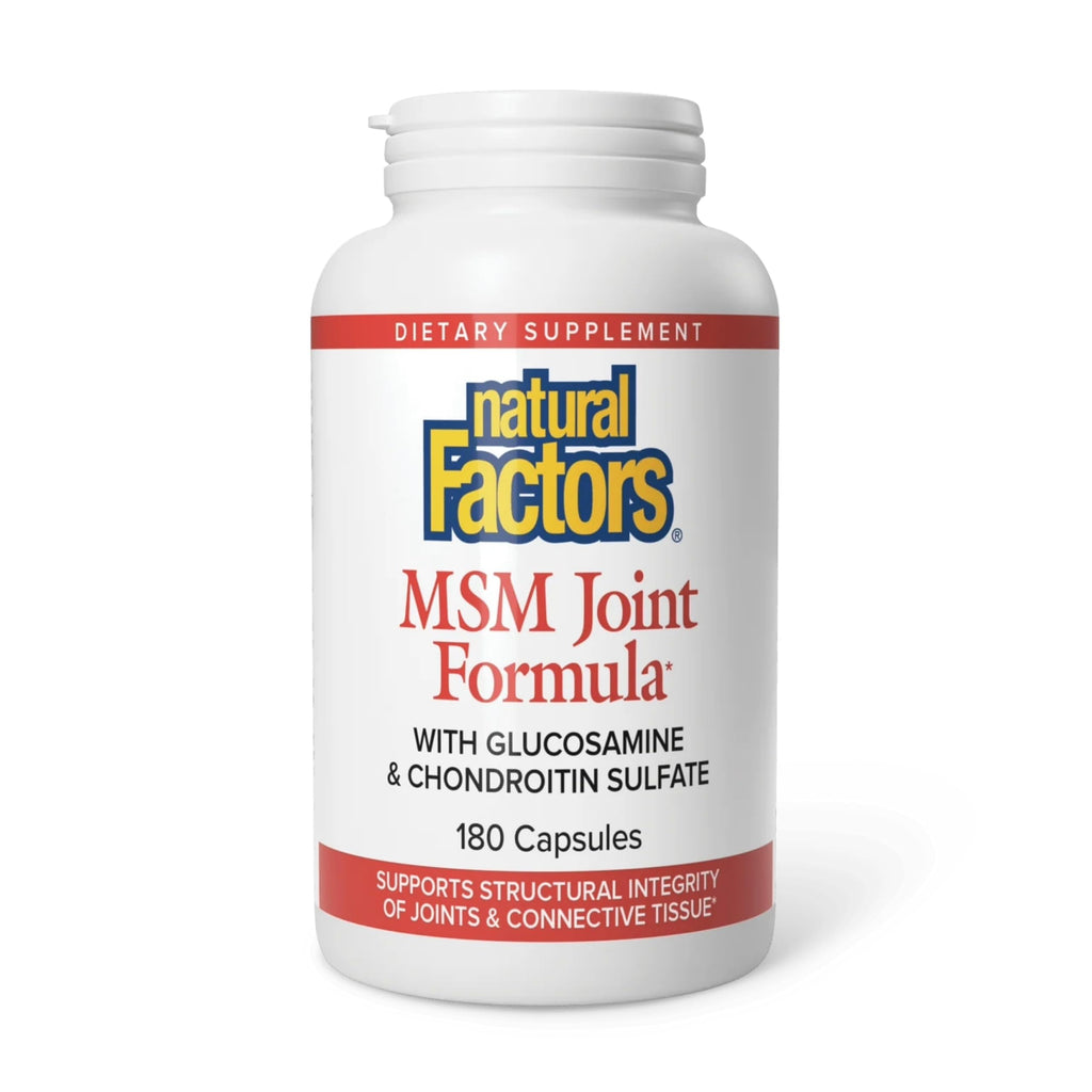 Natural Factors MSM Joint Formula Supports Mobility - 180 Capsules