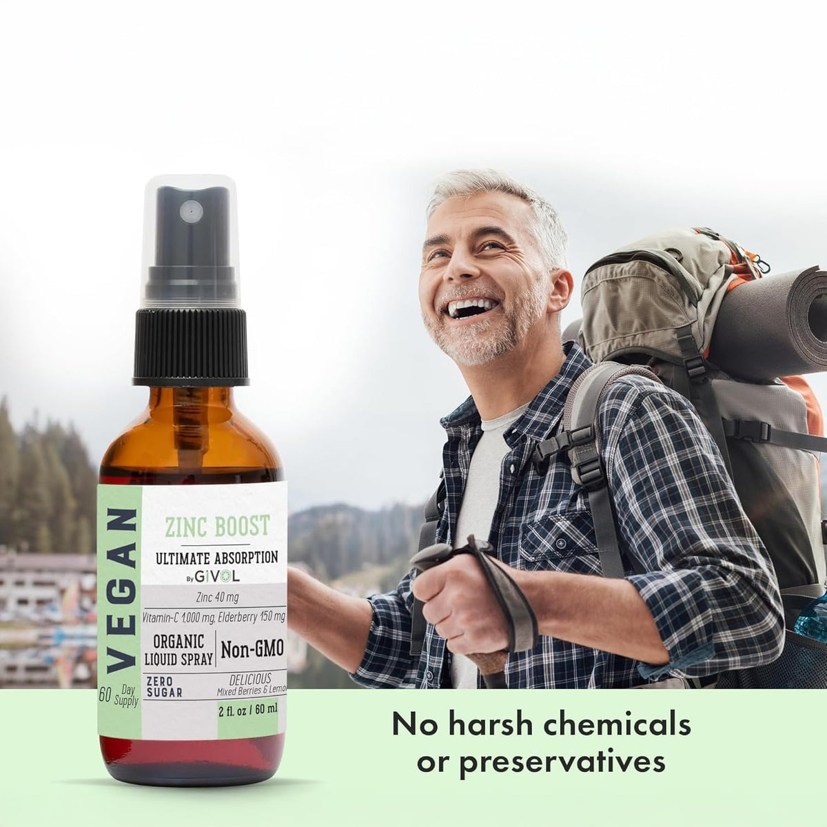 GIVOL Zinc Active Mist Liquid Spray Sugar-Free - 2 FL oz - image 4