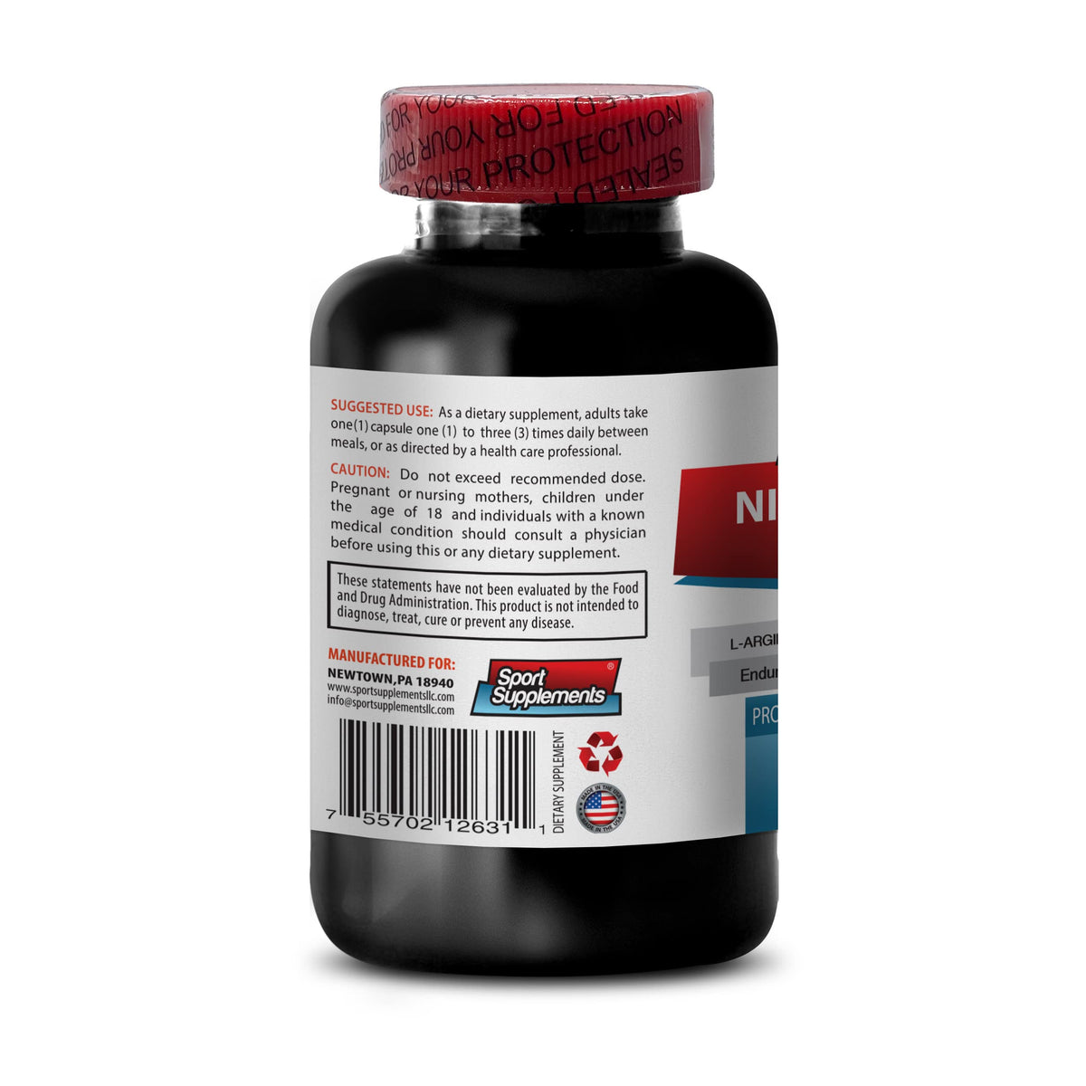 Sport Supplements Nitric Oxide Pre Workout 2400mg - 60 Capsules - image 3