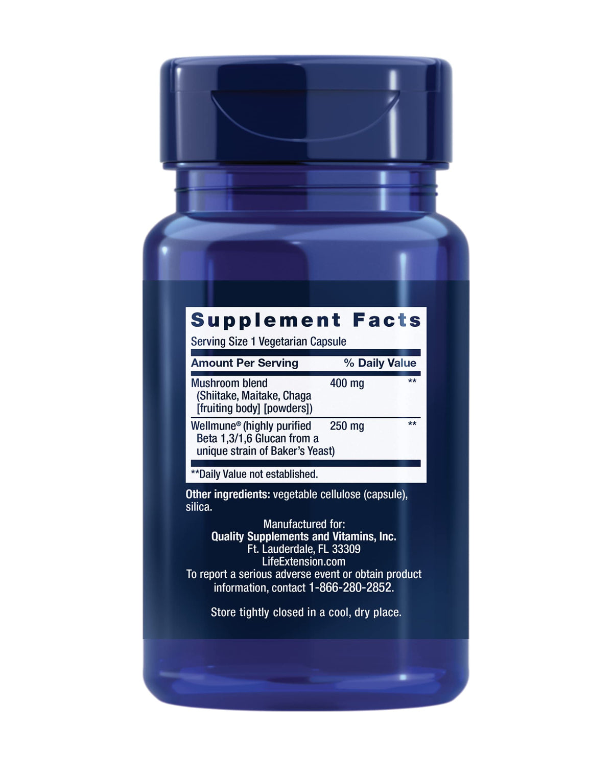 Life Extension Mushroom Immune with Beta Glucans - 30 Capsules - image 2