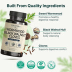 VINATURA Wormwood Black Walnut Clove Capsules - 60 Count - image 2