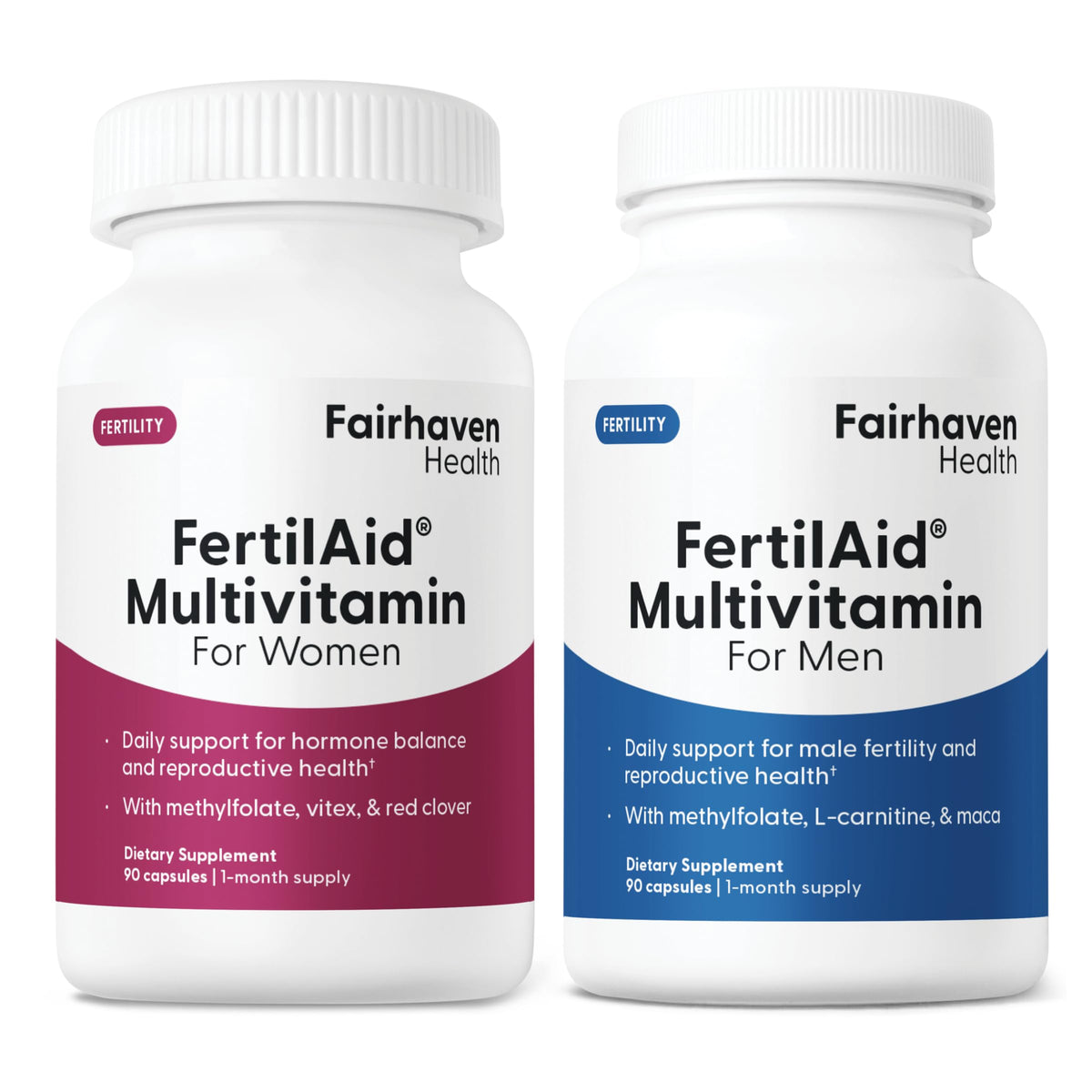 Fairhaven Health FertilAid for Men and Women Combo - 180 Capsules