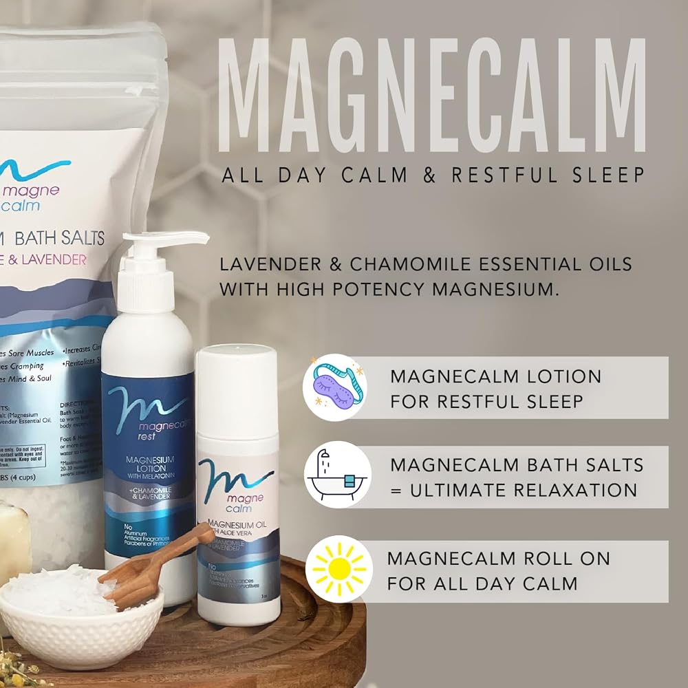MG12 MagneCalm Rest Lotion with Melatonin & Lavender - 5 Fl Oz - image 5