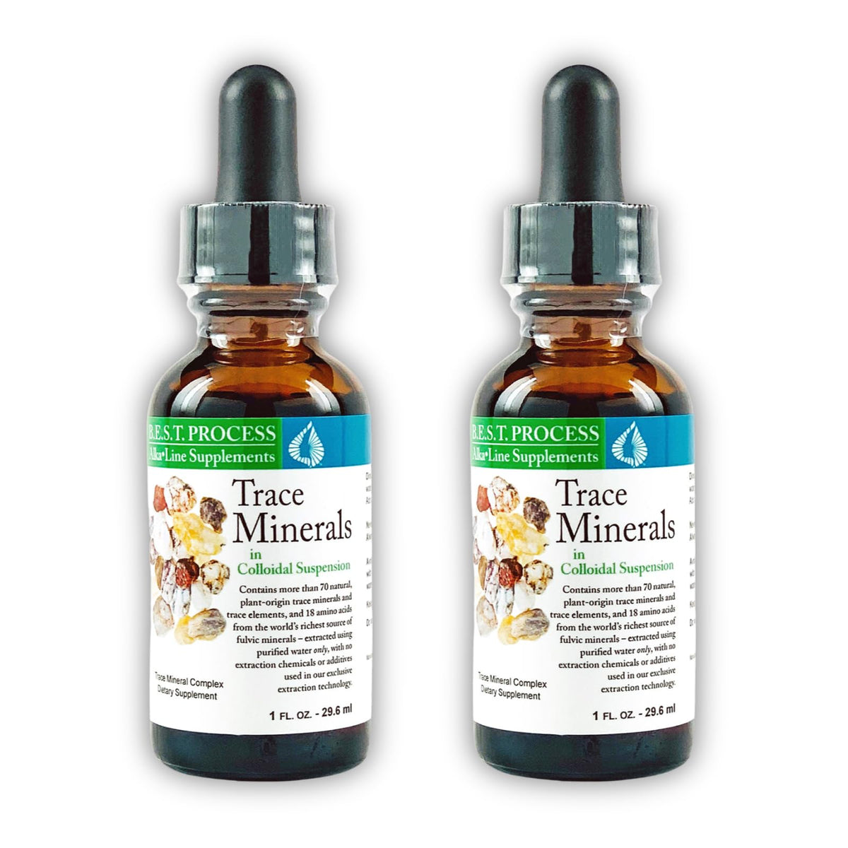 Morter Trace Minerals - Colloidal Fulvic Trace Mineral Drops with 70+